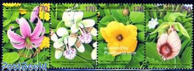 Flowers 4v [:::] or [+], fragrant stamps