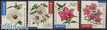 Definitives, flowers 4v