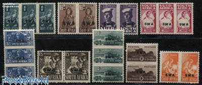 Definitives 13 strips or pairs