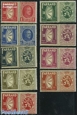 Definitives with tabs, Farrand 9v