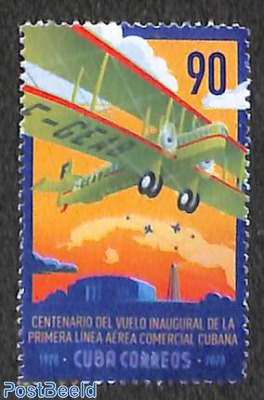 First commercial flight 1v