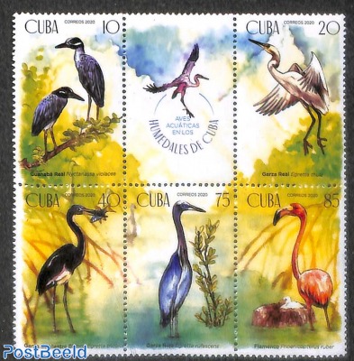 Wetland birds 5v+tab [++]