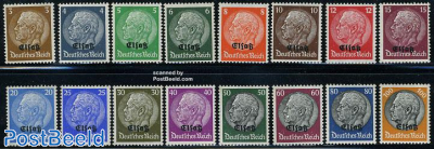 Elsass overprints 16v (German occupation)