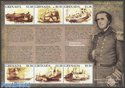 Civil war naval history 6v m/s, H.L. Hunley
