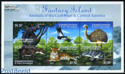 Stamp Show, animals 6v m/s, Jaguarundis