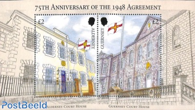 1948 Agreement, Joint issue with Alderney s/s