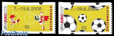 World Cup Football automat stamps 2v (face value may vary)