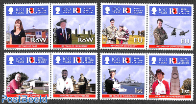 100 years Royal British Legion 8v (4x[:])