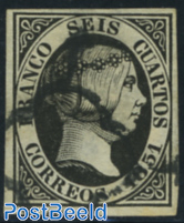 Queen Isabella II, 6cs black