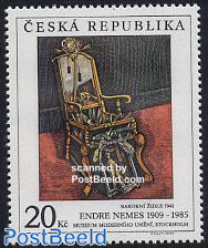 Nemes painting 1v, joint issue Slovakija