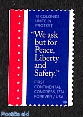 First continental congress 1v s-a