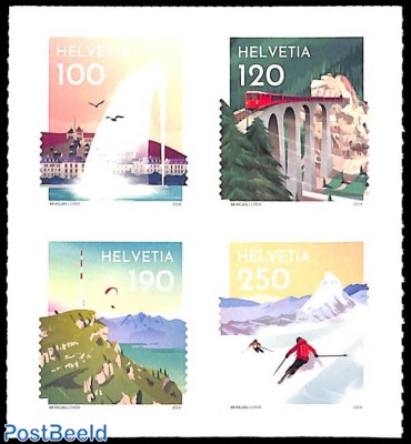 Swiss attractions 4v s-a